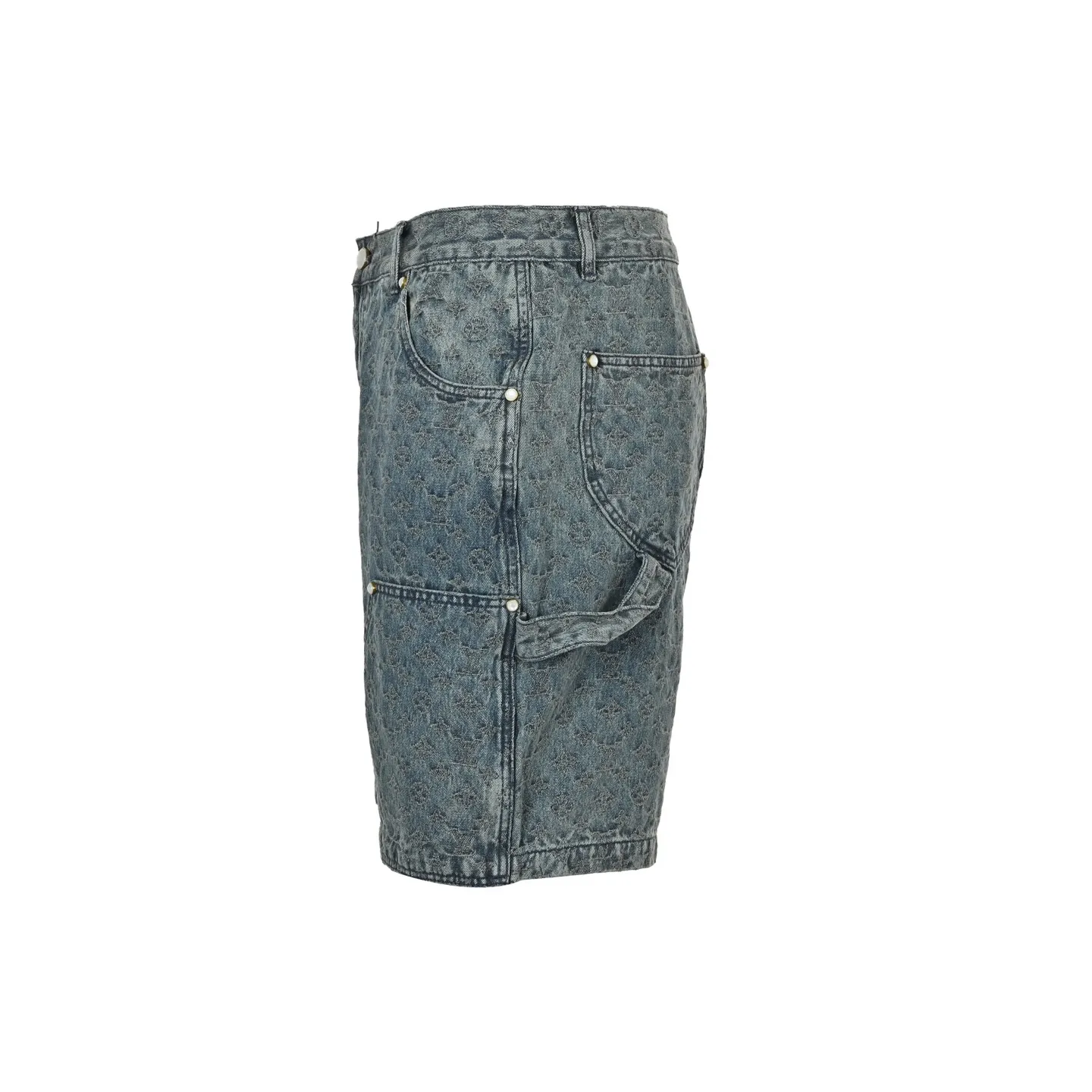 Louis Vuitton/Louis Vuitton 25ss all-over old flower jacquard suit denim shorts